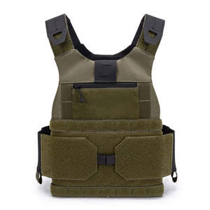 Outdoorgo Chaleco เสื้อกั๊กยุทธวิธีสำหรับผู้ชาย,เสื้อกั๊กยุทธวิธี Tactico Molle ฝึกฝนการต่อสู้ใส่เกราะป้องกันลายพรางสำหรับล่าสัตว์กลางแจ้ง - Product Image 5