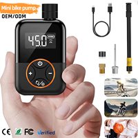 Pompe à vélo portable Nexest avec valve Presta, pompe à moto électrique sans balais avec fonction lampe torche pour tous les vélos