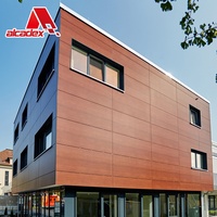 Nuevo Tipo de Panel de Revestimiento de Pared Exterior en Oferta, Perfil Compuesto de Aluminio, Paneles de Madera ACP ACM para Construcción