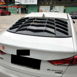 2016-2018 Rear <b>Window</b> Car Windshield <b>Cover</b> ABS Material Matte Black Exterior Accessory - Product Image 6