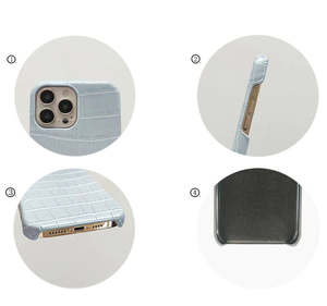 <span class=keywords><strong>Coque</strong></span> de téléphone personnalisée avec nom en cuir à motifs de <span class=keywords><strong>crocodile</strong></span> minces et simples pour <span class=keywords><strong>iPhone</strong></span> 17 16 15 <span class=keywords><strong>Coque</strong></span> de téléphone en cuir de <span class=keywords><strong>crocodile</strong></span> - Product Image 2