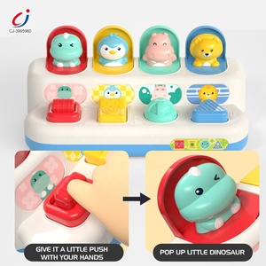 Chengji peekaboo montessori giocattolo pop-up animali pulsante gioco pensiero logico formazione nascondino giochi interattivi - Product Image 2
