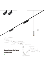 Projecteurs sur rail modernes en aluminium, dimmables, CRI 90, Tuya Dali COB, magnétiques, GU10, Bridgelux, 50 000 heures, IP20, 120° de faisceau lumineux