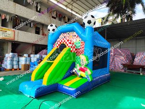 Castillo Hinchable Comercial de <span class=keywords><strong>Baloncesto</strong></span> con Tobogán y Zona de Salto - Product Image 2