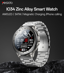 Yesido 1.43 'AMOLED Màn Hình 3ATM Điện Thoại Gọi Điện Thoại Xoay Điều Khiển Sạc Từ Hợp Kim Kẽm Thông Minh Đồng Hồ Io34 - Product Image 2