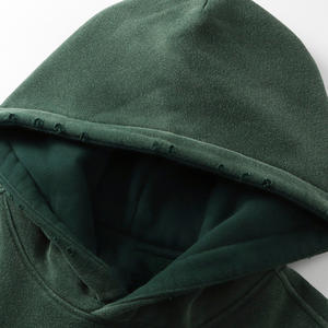 Fabricants de sweat à capuche et sweat-shirt vintage Hiphop surdimensionnés pour hommes motif imprimé poids lourd délavé à l'acide pour la saison d'automne - Product Image 4