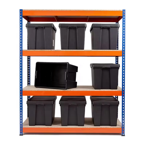 Nouveaux produits explosifs : rayonnage de stockage d'entrepôt léger à 5 niveaux en acier, sans boulons, protection contre la corrosion, logo personnalisé - Product Image 2