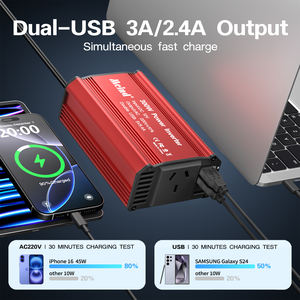 <span class=keywords><strong>Convertisseur</strong></span> de voiture 300w avec sortie USB Chargeur inverseur simple <span class=keywords><strong>12v</strong></span> DC vers <span class=keywords><strong>220v</strong></span> AC <span class=keywords><strong>Convertisseur</strong></span> d'alimentation <span class=keywords><strong>pour</strong></span> voiture <span class=keywords><strong>bateau</strong></span> camping - Product Image 3