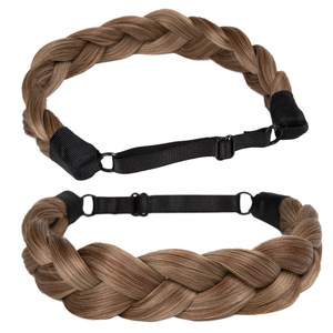 Perruque tressée à la main pour femme, double trame, en cheveux naturels, résistante à la chaleur, style européen-américain, pour le marché transfrontalier - Product Image 1
