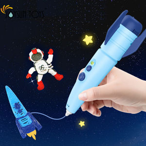 Penna per pittura con stampa 3D elettrica (carica con USB) Set di penne 3D per bambini, <span class=keywords><strong>facile</strong></span> da usare, impara da casa Set di attività artistiche - Product Image 2