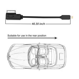 CHELINK AMI música interfaz AUX cargador de coche Cable Compatible para <span class=keywords><strong>Audi</strong></span> 3G sistema con 11 teléfono 11 Pro 11XS. X 8 7 6 Plus 5 - Product Image 2