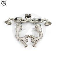 Système d'échappement complet CSZ pour Porsche 911 992 GT3/GT3 RS 4.0L, collecteurs à écoulement libre, silencieux à soupapes, arrière d'essieu