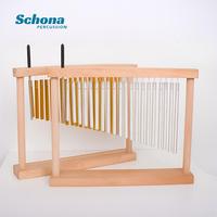 20 Note Orff Wind Chime with Solid Wood Frame, Stage Performance Accompaniment Chime Bells Sound Bar