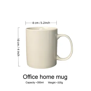 Nouveau Bone China tasse en céramique Logo QR Code glaçure revêtement de tasse de thé de couleur sensible à la chaleur pour l'impression par Sublimation de thé chaud - Product Image 6