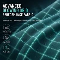 Tissu Oxford en polyester 300D*21S 130T Ripstop Grid lumineux, imperméable et résistant à l'abrasion pour sacs et bagages