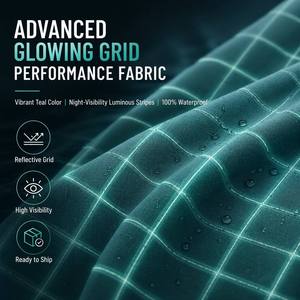 <span class=keywords><strong>Tissu</strong></span> Oxford en polyester 300D*21S 130T Ripstop Grid lumineux, imperméable et résistant à l'abrasion pour sacs et bagages - Product Image 4