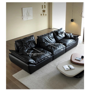 Divano Letto Matrimoniale Moderno di Lusso, Convertibile Minimalista Classico con Ampio Spazio e Cuscini per Soggiorno - Product Image 5