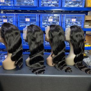 <b>Ms</b>-Beauty Cheap Wholesale Burmese Human Cuticle Aligned Remy Hair swiss Lace Front Wig Amzhair Body Wave Transparent Lace Wig - Product Image 6