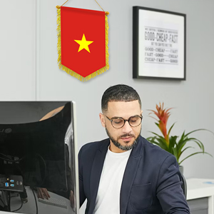 Banderas Pequeñas para Coche al por Mayor, 20x30cm, Decoración de Pared de Vietnam, Pequeños Adornos Colgantes con Impresión Digital - Product Image 3