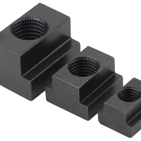 Tuerca de sujeción en T de grado 8.8/10.9, M8 M10 M12, de acero con óxido negro, para mesa de fresadora CNC