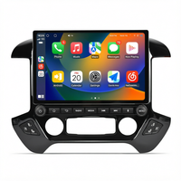 ZWNAV Autoradio Android 15 13 pouces avec GPS intégré, écran partagé, CarPlay et Android Auto pour GMC Sierra Chevrolet 2014-2018