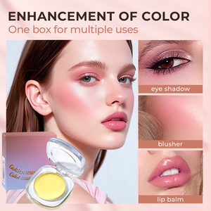 Rubor 3 en 1 de Lujo con Logotipo Personalizado, Multiusos, que Cambia de Color, Resistente al Agua, Mate, Natural, Esencia de Rubor Hidratante, Crema de Rubor - Product Image 1