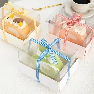 Caja de impresión personalización 7 pulgadas caja de cartón de pastel de Pascua de lujo para distribuidores de cajas de pastel