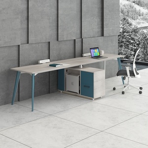 Modern 6-Person <b>Office</b> <b>Computer</b> Tables Wooden PC Cubicle Partition Desks and Workstations for Workshop Use - Product Image 6