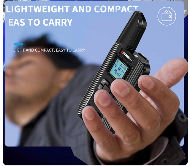 DMR F711 Radio TYPE-C 2Watt Walkie Talkie Commercial DMR Scanner Walkie Talkie Long Range 3km