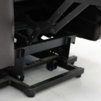 Geeksofa Fauteuil inclinable en cuir moderne avec chargement USB pour meubles de salon