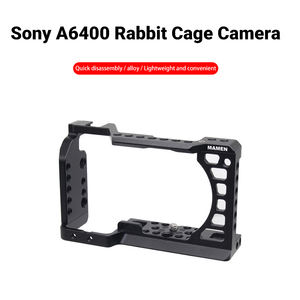 Jaula de cámara de aleación de aluminio Mamen A6400 con empuñadura y soporte para flash (cold shoe) para A6100/A6300/A6400 (Negro) - Product Image 6