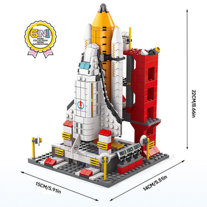 1000PCS Space Shuttle Space Exploration Rocket Building <strong>Blocks</strong> Model Construction DIY Toy Bag Packing Boy Creative Toys - Product Image 6