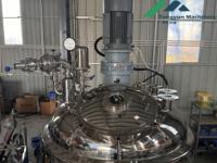 Cuve de mélange à double enveloppe chauffée à la vapeur en acier inoxydable avec agitateur et réacteur à cisaillement élevé pour colle
