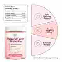 SYC BIO Gommes Probiotiques pour Femmes à l'Orme Rouge – Soutien Naturel de l'Équilibre Microbiome – 60 Unités – Saveur Pêche – Fabrication Personnalisée