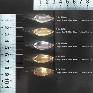 Ensemble de 10 pièces leurre méné à longue coulée crochet unique 2.5 3.5 5g matériel de plomb appât en métal en forme de cuillère pour bar <span class=keywords><strong>brochet</strong></span> <span class=keywords><strong>petit</strong></span> blanc - Product Image 4