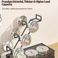 Support de rangement pour manette de jeu en métal, support pour casque, quatre niveaux, design non pliable, sans installation, pour bureau