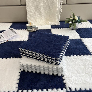 30CM * 30CM <span class=keywords><strong>Tapis</strong></span> Mousse Eva Mousse Velours Bébé Carrelage de Sol en Peluche <span class=keywords><strong>Puzzle</strong></span> Enfants <span class=keywords><strong>Tapis</strong></span> de Jeu Adhésif 1CM Moelleux <span class=keywords><strong>Epais</strong></span> EVA - Product Image 1