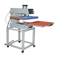 Presse à chaud pneumatique semi-automatique à poste unique, plateau 15"x15", tension 110/220V, pour sublimation textile à plat