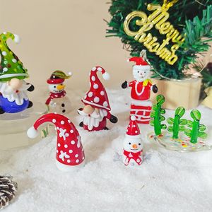 Figurine de Noël en verre de Murano fait à la main <span class=keywords><strong>Santaclaus</strong></span> jouet en verre décoration de la maison - Product Image 1