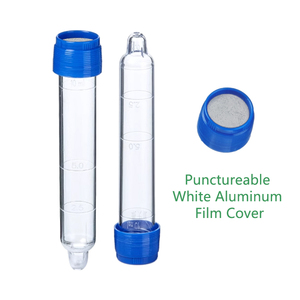 실험실 플라스틱 시험관 종이 필름 알루미늄 필름 실리콘 필름 커버 일회용 10ml 천공 가능한 소변 침전물 튜브 - Product Image 5
