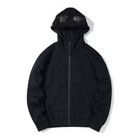 HO Sweat à capuche unisexe décontracté de style streetwear, à manches longues, entièrement zippé, vierge, patchwork, avec capuche ronde, personnalisable avec logo
