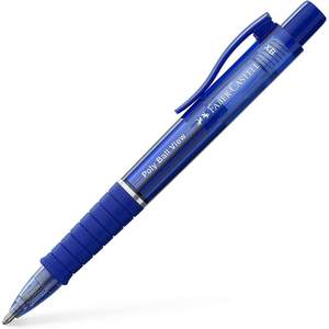 FABER CASTELL - PENNA A SFERA POLY VIEW BLU - Product Image 1