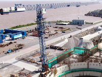 Grue à tour XGL300-20S à haute efficacité avec assemblage rapide, capacité de 20 tonnes, moteur et boîte de vitesses pour l'exploitation minière et la logistique portuaire