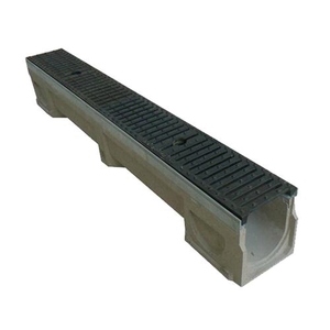 <span class=keywords><strong>Caniveau</strong></span> de drainage routier en U pour le traitement des eaux usées, en béton polymère avec <span class=keywords><strong>couvercle</strong></span> en fonte - Product Image 5