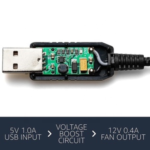 12V Step UP Boost <span class=keywords><strong>USB</strong></span> ถึง 3 พิน 4pin พัดลมพีซี PWM เปิดปิดสวิตช์สายเคเบิลอะแดปเตอร์ไฟ - Product Image 5