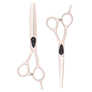Tijeras para peinar el cabello, tijeras de acero inoxidable para adelgazar el cabello, mango largo para uso en salón - Product Image 1