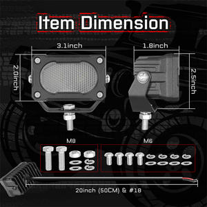 Feu <span class=keywords><strong>LED</strong></span> de recul <span class=keywords><strong>12V</strong></span> à faisceau large et diffuseur de 3 pouces, idéal <span class=keywords><strong>pour</strong></span> le <span class=keywords><strong>camping</strong></span> et les véhicules (voitures, camions) - Product Image 2