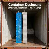 Sachet déshydratant de 1 kg avec crochets, absorbeur d'humidité pour le transport maritime et l'entrepôt, sac déshumidificateur anti-humidité