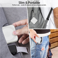 Chargeur sans fil magnétique 3 en 1 portable et fin, idéal pour les voyages, type C, pour téléphones et montres connectées