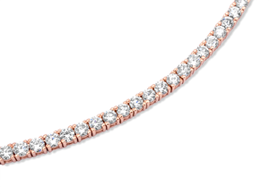 Collier Chaîne Tennis de Luxe en Or avec Diamants de Laboratoire Certifiés IGI, Taille Ronde Brillante, Élégant, Unisexe, Bijoux Fins - Product Image 4